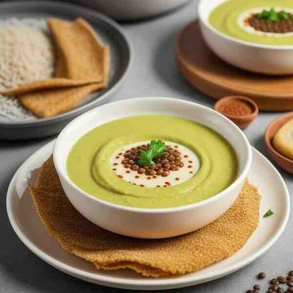 Суппюре из чечевицы с рисом